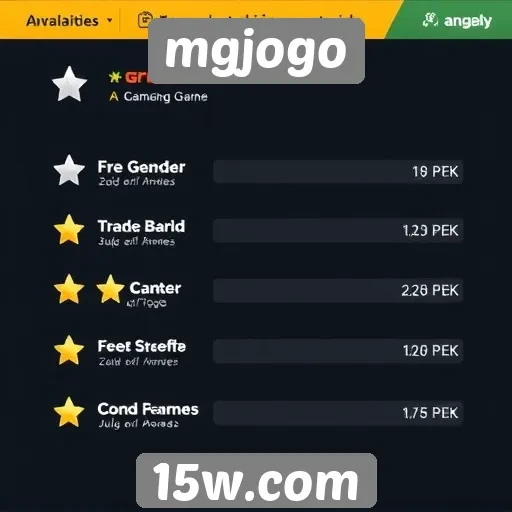 Avaliações de usuários sobre jogos do mgjogo